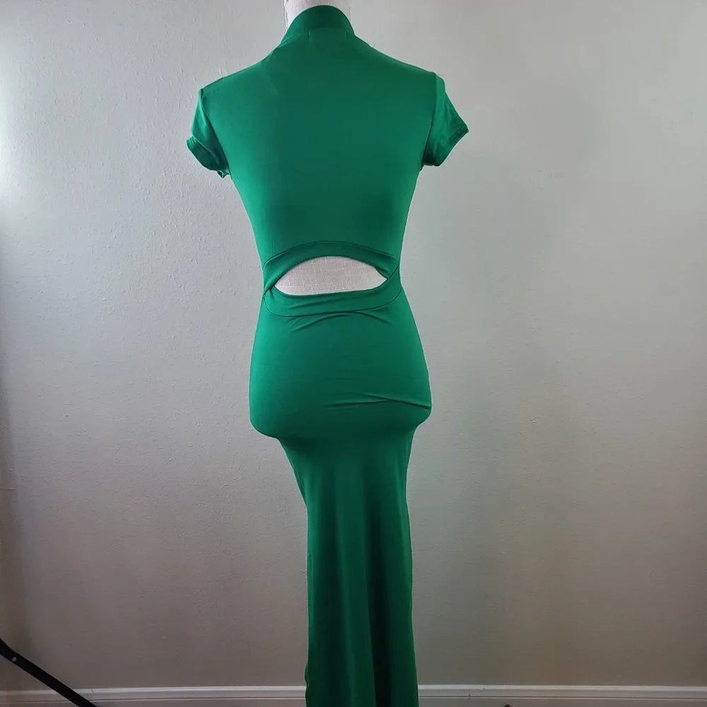 Absolutely Love It Green Short Sleeve Body Con Dress - Picture 2 of 10